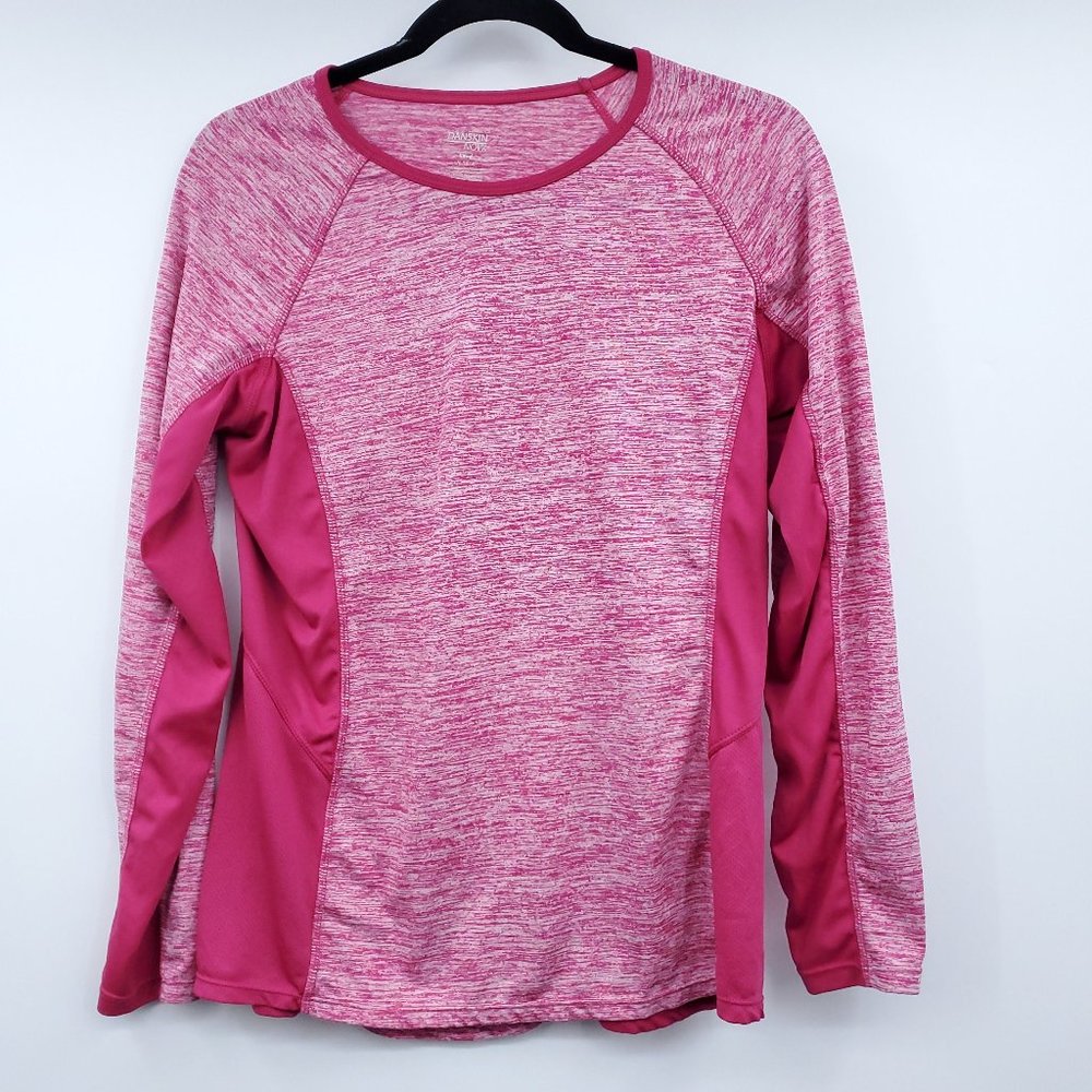 Danskin Athletic Raglan Fitted Tops, L - Picture 5 of 9